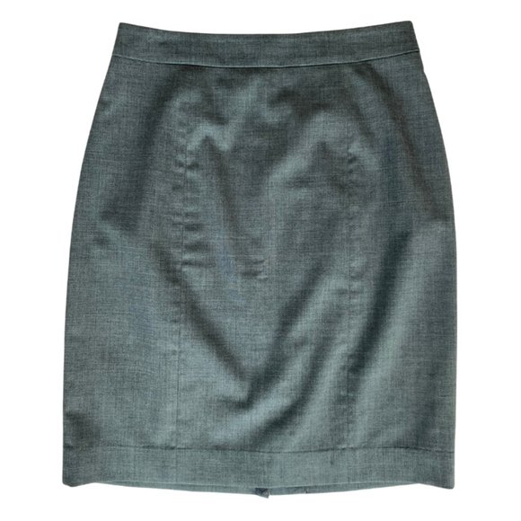 Club Monaco Grey Wool Pencil Skirt Size 00 - Picture 4 of 6